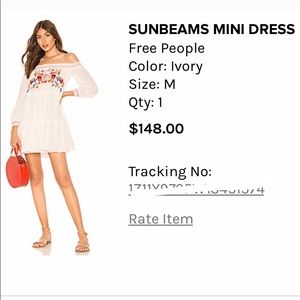 Free People Sunbeams Mini Dress